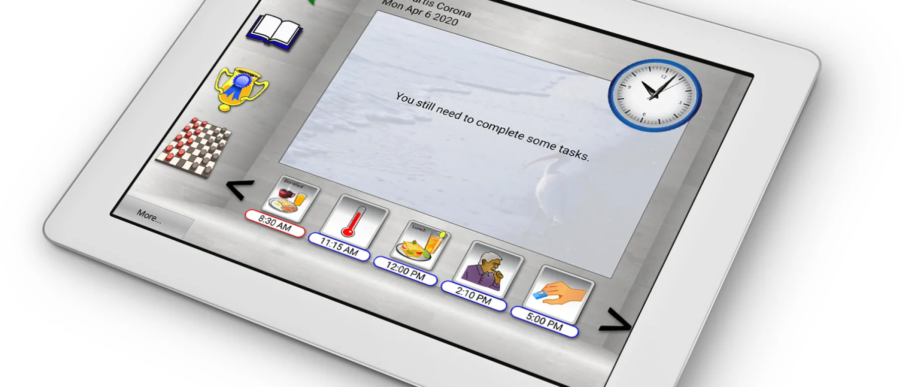 A Senscio Ibis health monitoring tablet