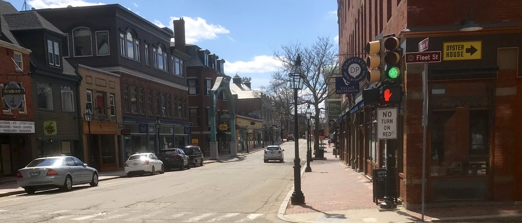 An empty street illustrates the effects that COVID-19 has had on local businesses and communities across the United States.