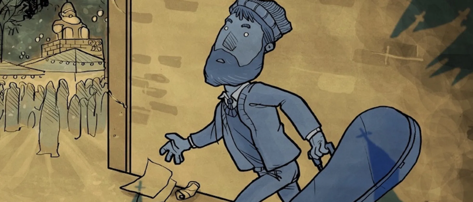 The cover art for An Overnight Low's single, "Gold Star."