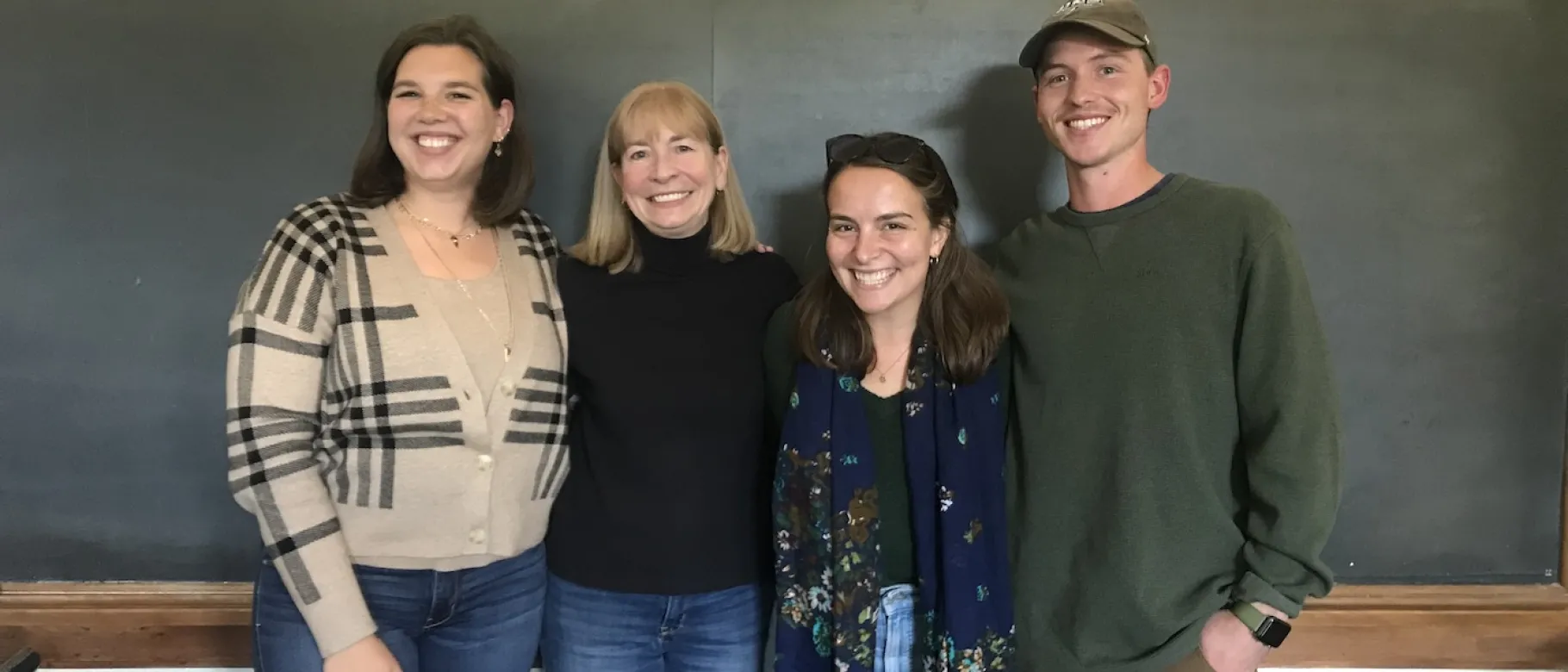 Susan Farady with alums