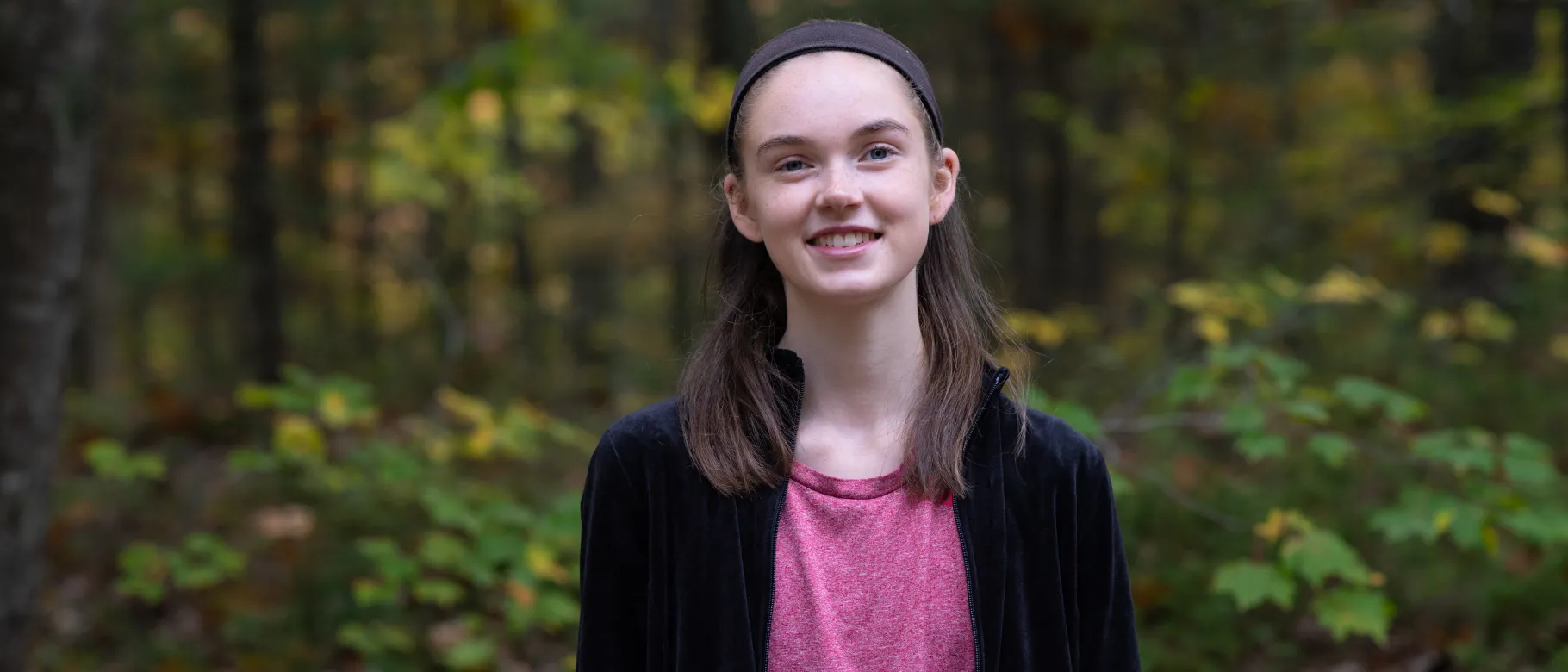 Lila Gaudrault poses for a portrait outdoors