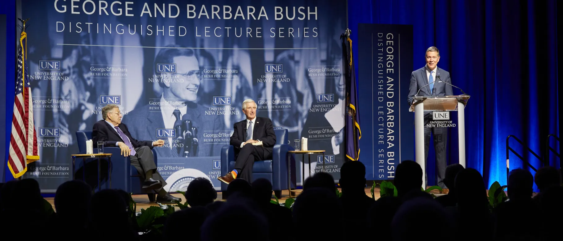 UNE George Bush Lecture John Sununu Andrew Card James Herbert