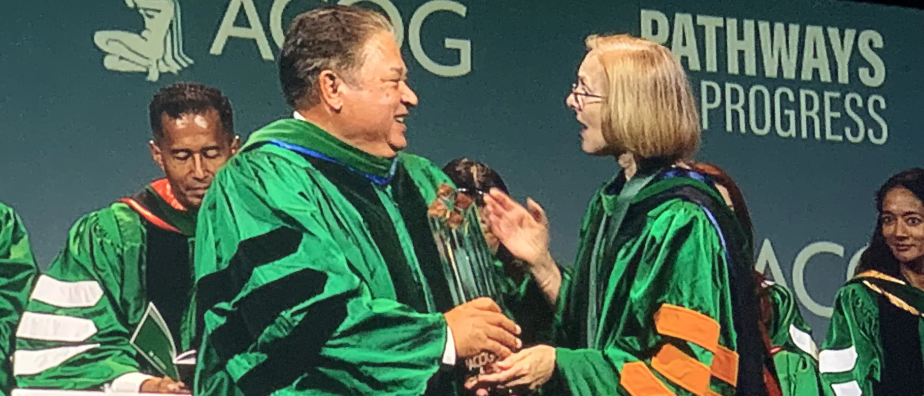 Lockrow recieving award