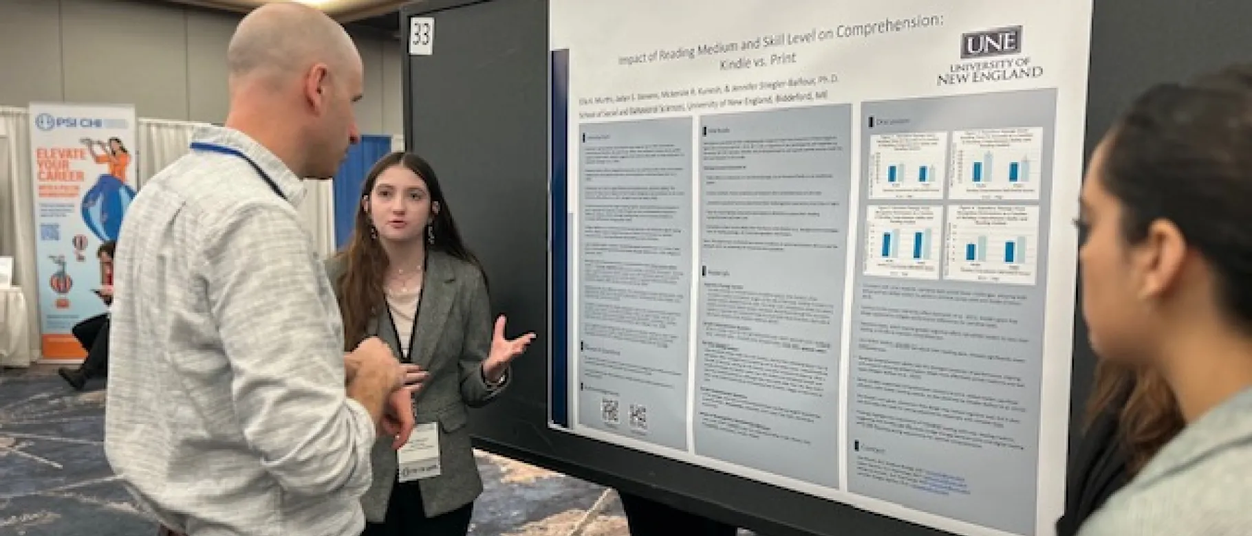 UNE students and faculty present two research studies at the 96th Annual Eastern Psychological Association Conference 