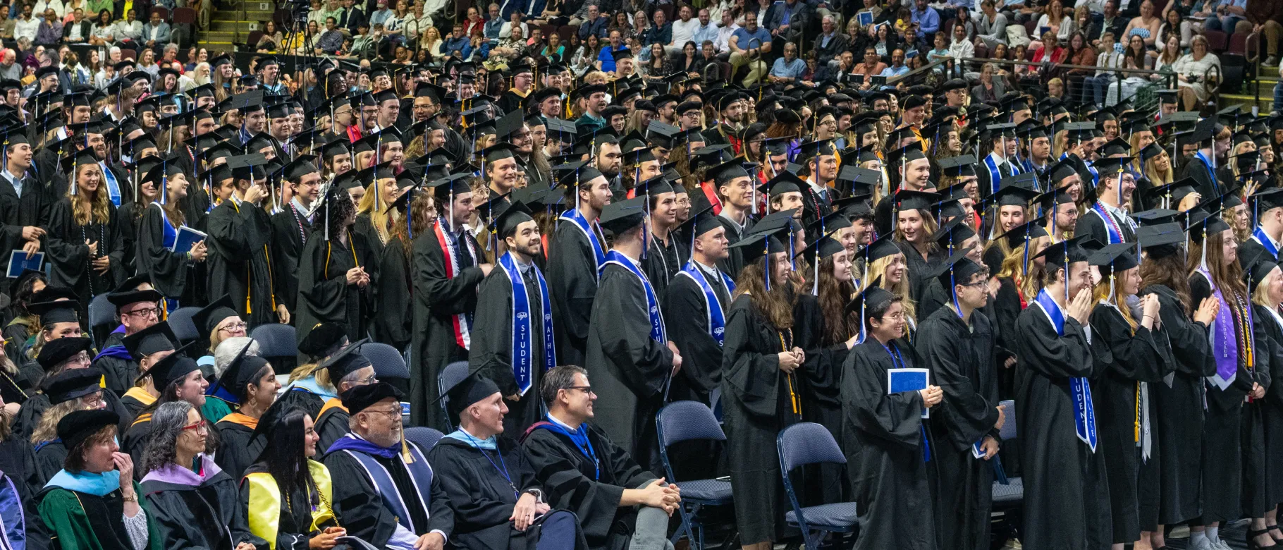 A sea of graduates in the Cross Insurance Arena