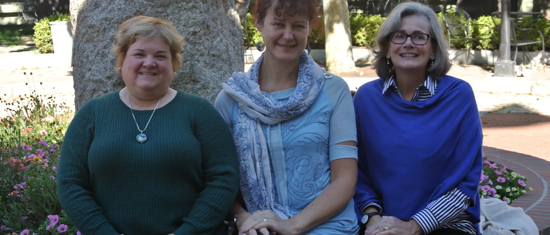 Occupational Therapy Director Kristin Winston, Helen Lynch and Dean Elizabeth Francis Connolly