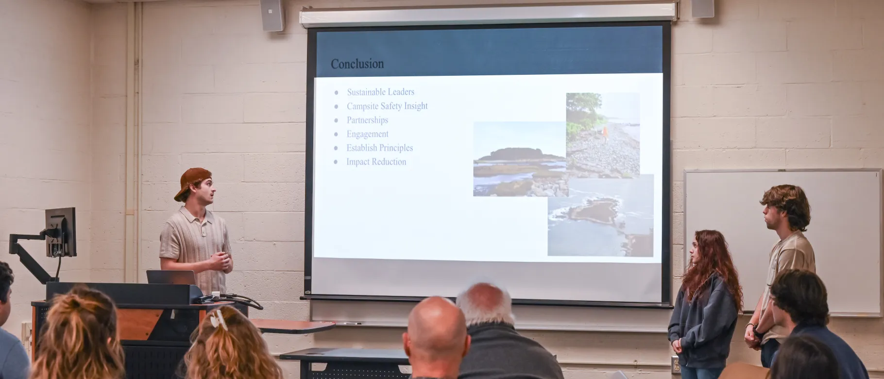 UNE outdoor business students provide marketing ideas that aid local land trust 