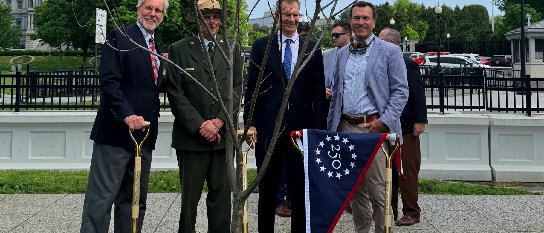  UNE researcher's chestnut trees planted at President’s Park in conservation milestone