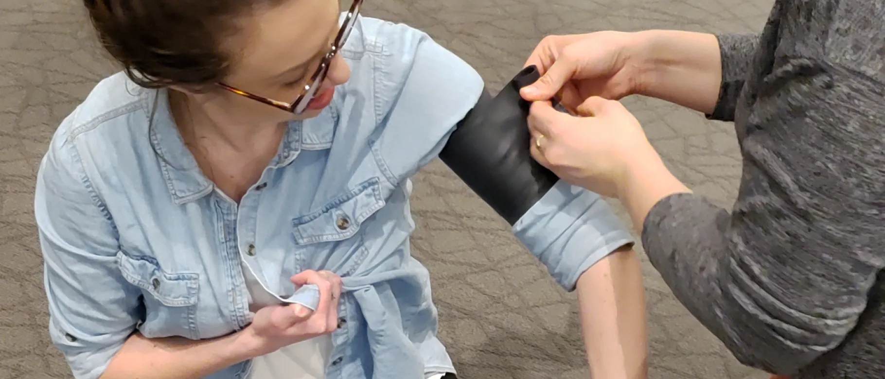 Students take part in Stop The Bleed training