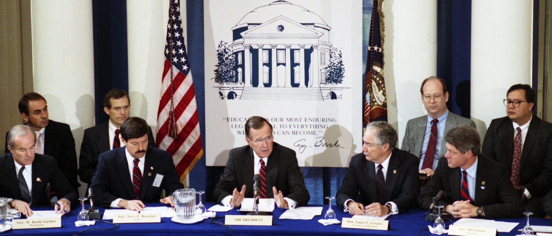Photo from the 1989 Education Summit. 