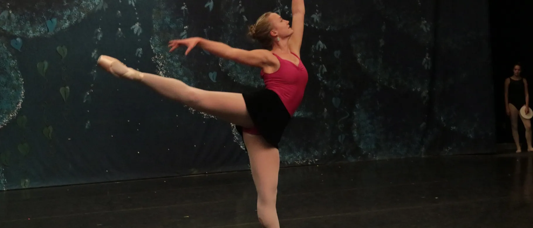 UNE student Julia Lopez rehearses for the lead role in the Maine State Ballet's presentation of The Nutcracker