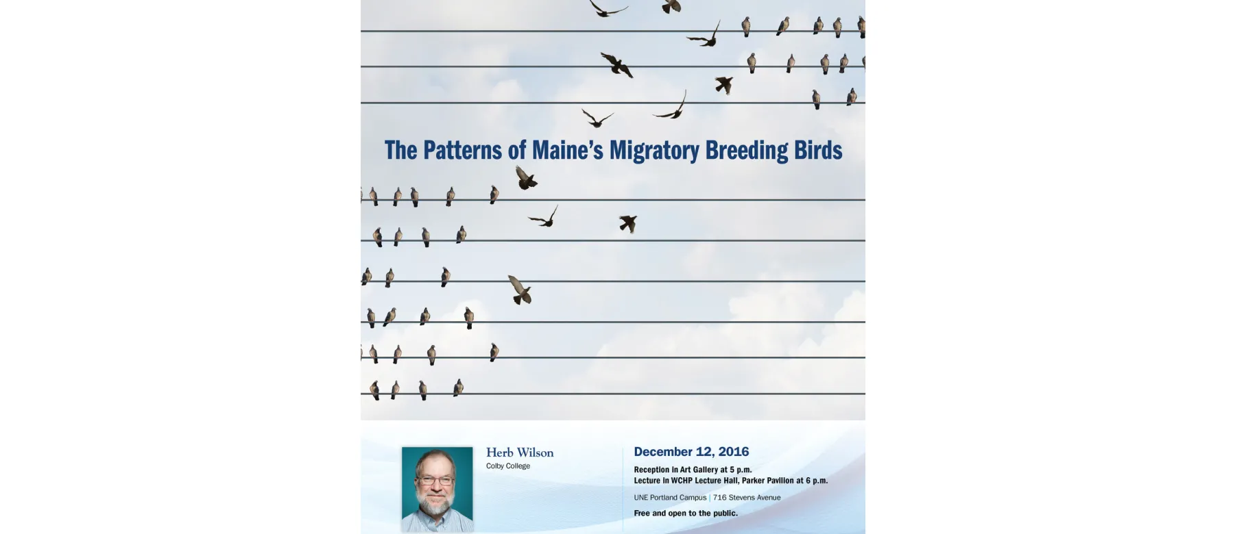 UNE Center for Global Humanities presents “The Patterns of Maine’s Migratory Breeding Birds”