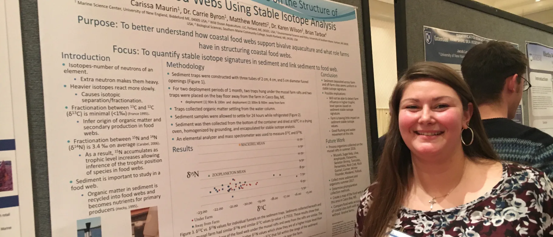Carissa Maurin presents her research at the 2017 Northeast Aquaculture Conference & Exposition