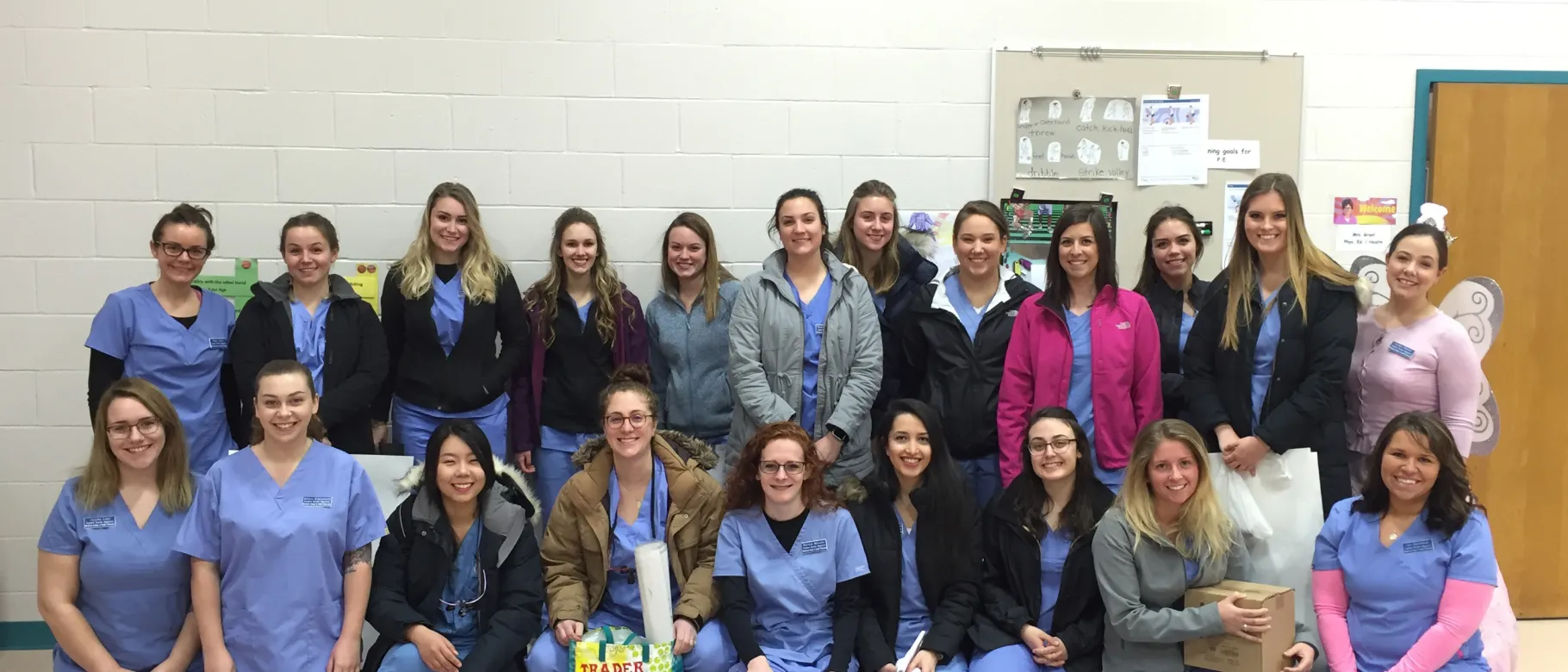 UNE Dental Hygiene students providing K-12 outreach