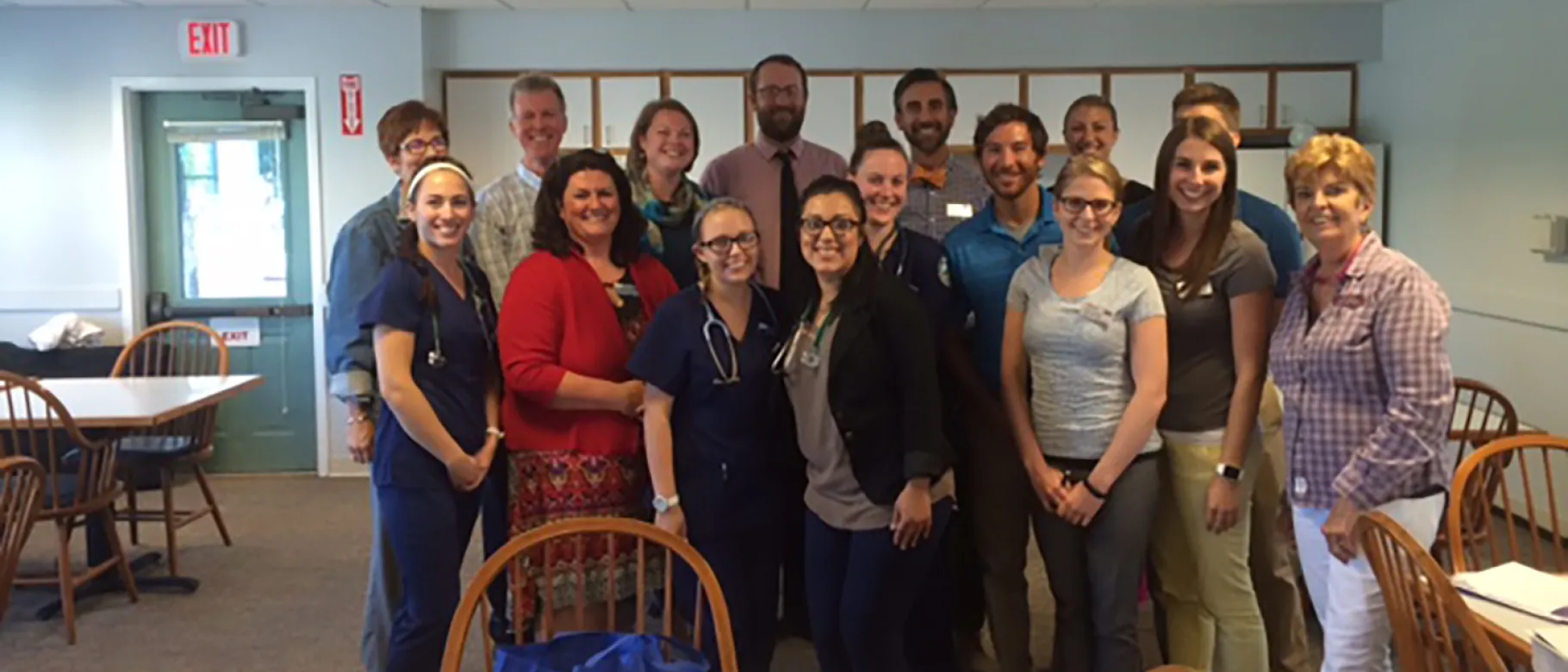 Participants in the fall prevention screenings from UNE and SMAA