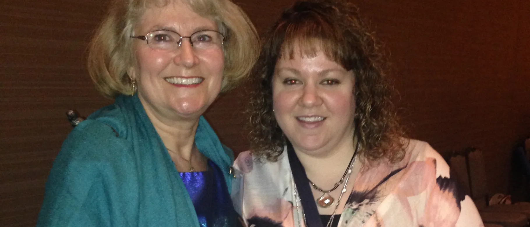 Jessica Bolduc (right) with Regi Robnett