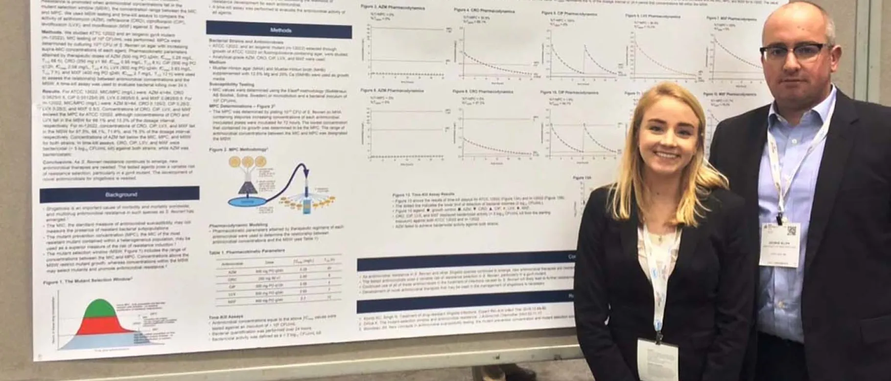 Kayla Harris and George Allen at ASM Microbe June 2016 conference.