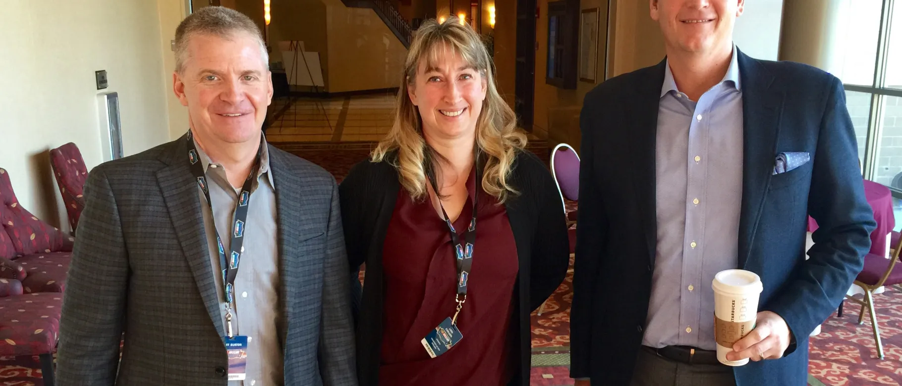 Lara Carlson with Jeff Burton and Steve Letarte