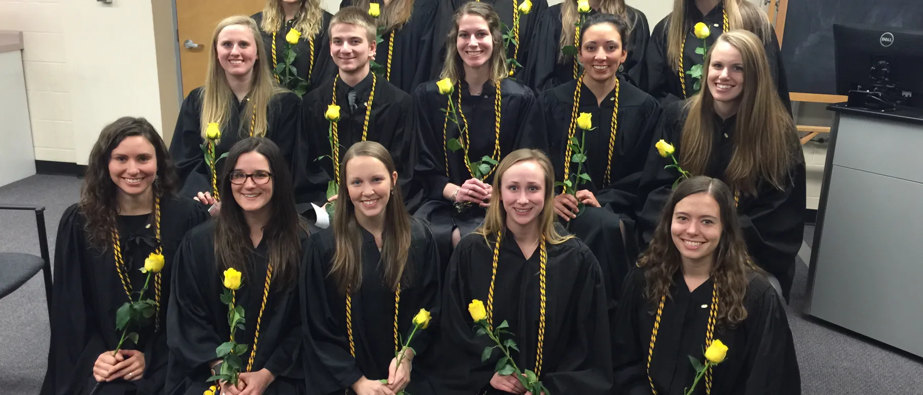 New members of Pi Theta Epsilon