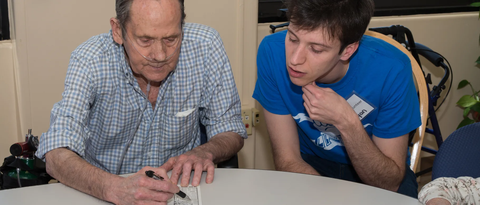 Student volunteer at Biddeford Estates