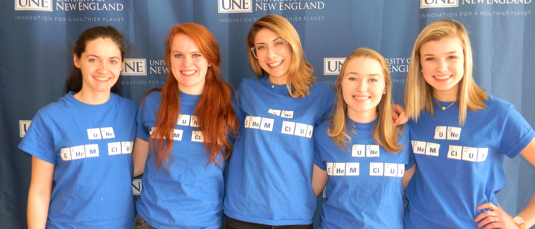 Members of the UNE Chemistry Club at the Maine Science Festival