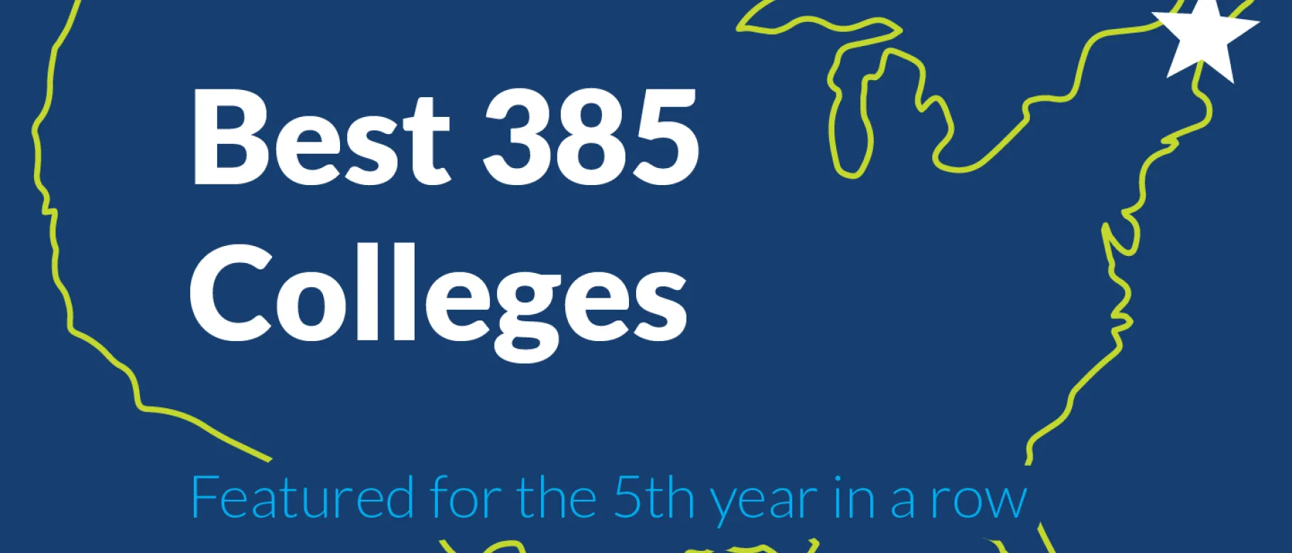 Princeton Review Best 385 Colleges graphic
