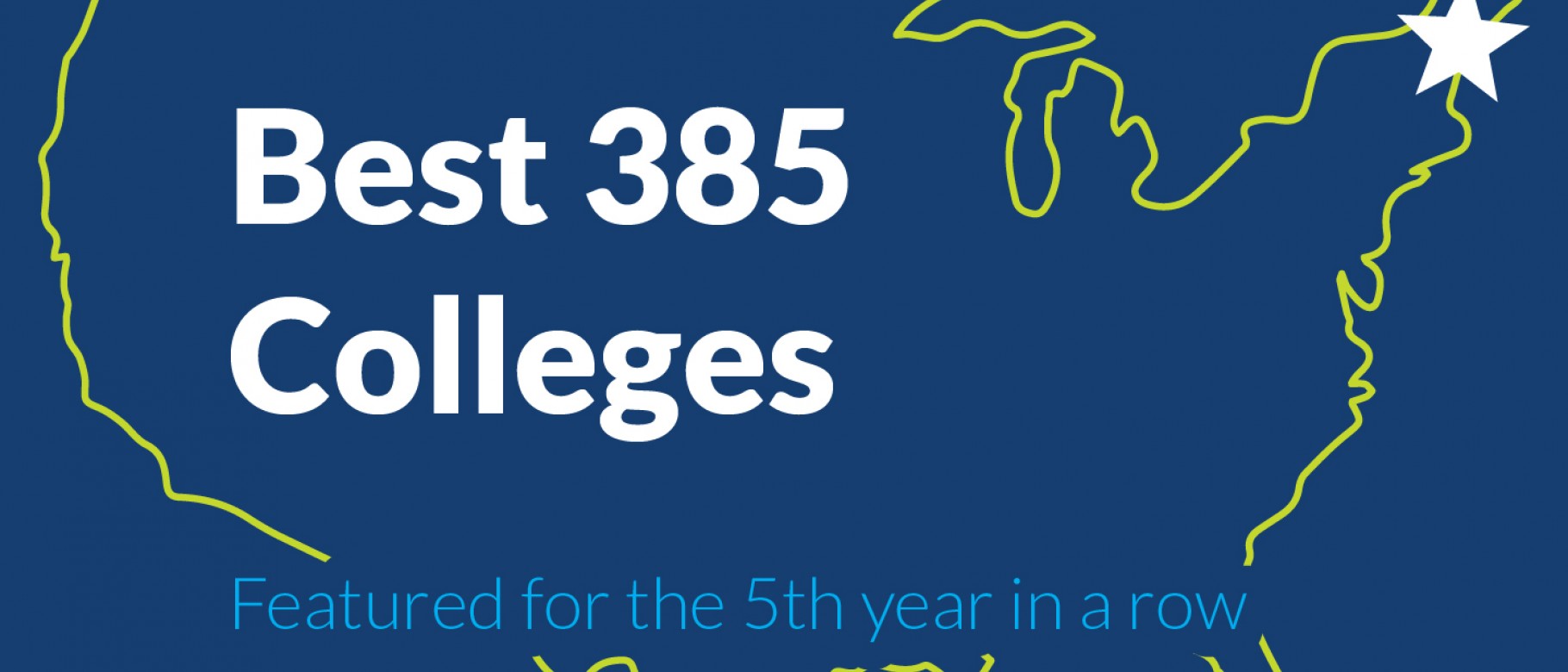 Princeton Review Best 385 Colleges graphic 