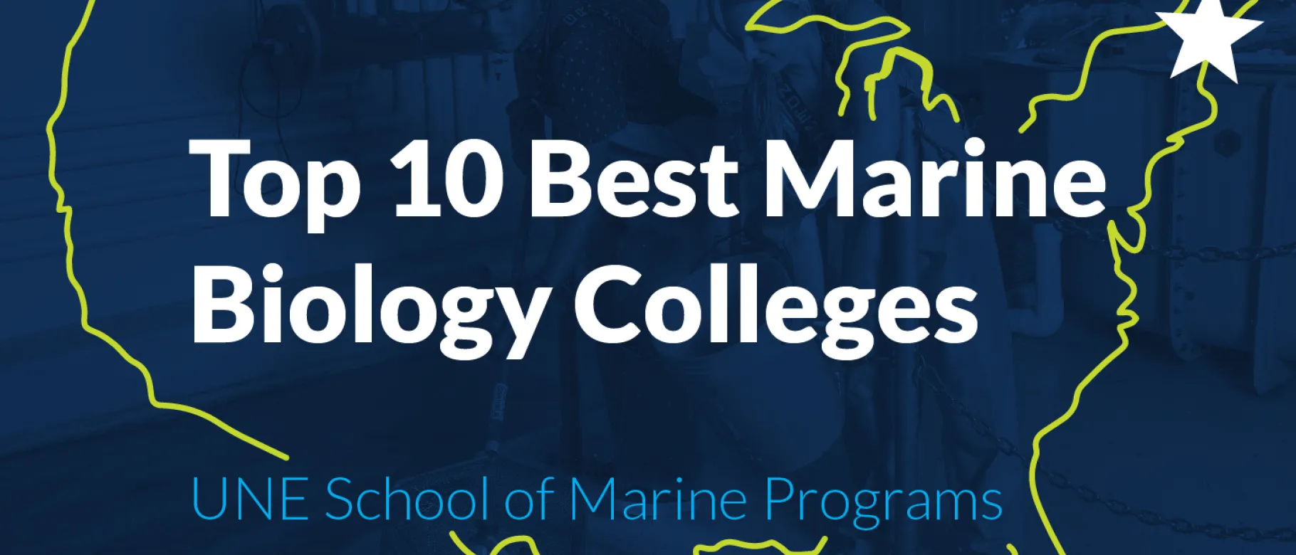 Graphic for Biology Explorer's Top Ten Marine Biology Colleges