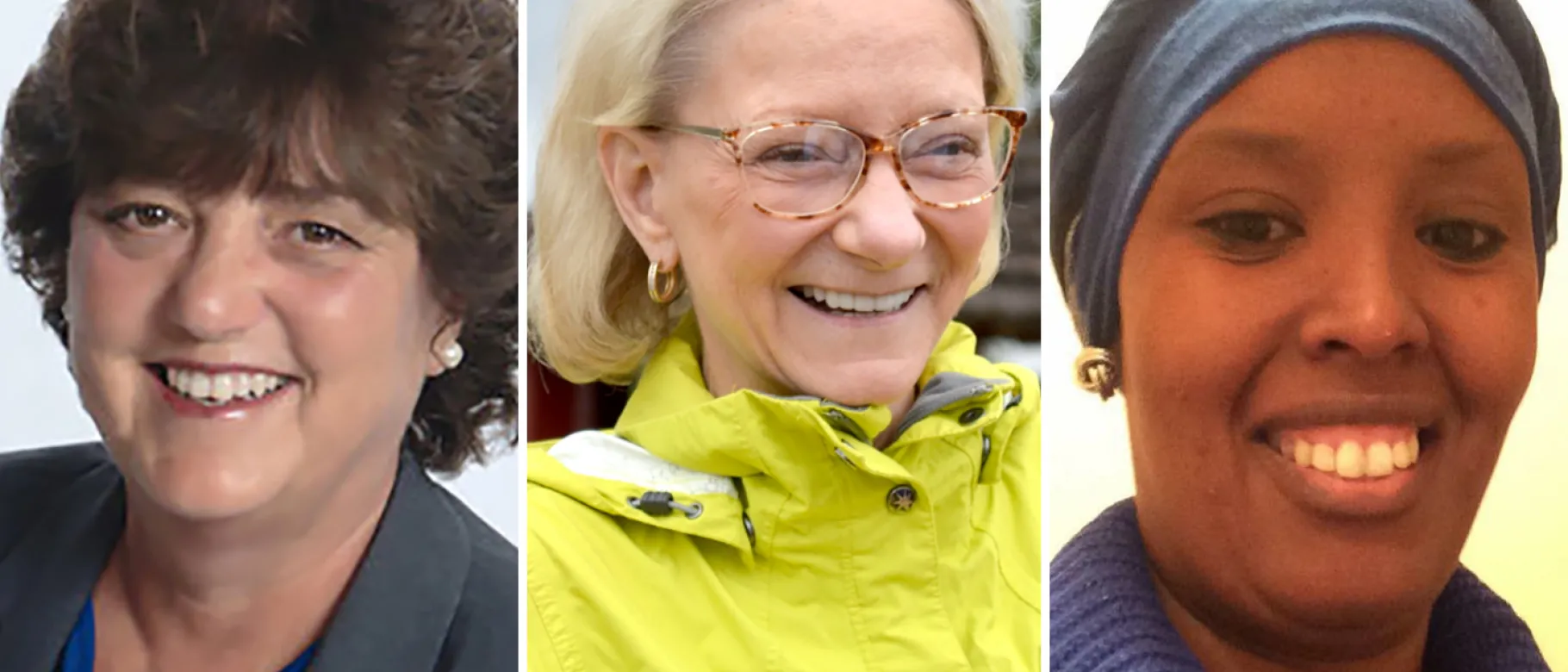 This year’s Deborah Morton Society Awards recipients (L-R): Susan Corbett, Elizabeth McLellan and ZamZam Mohamud