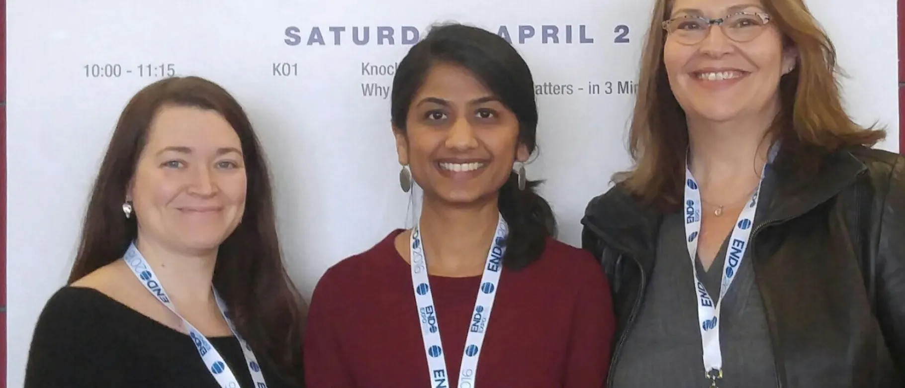 L-R: Megan Beauchemin, Anisha Contractor, Karen Houseknecht
