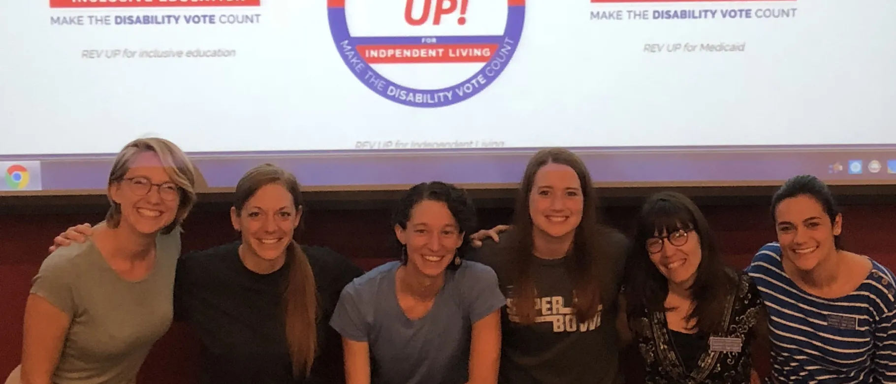 UNE Occupational Therapy students helped individuals with disabilities "Rev up the Vote"
