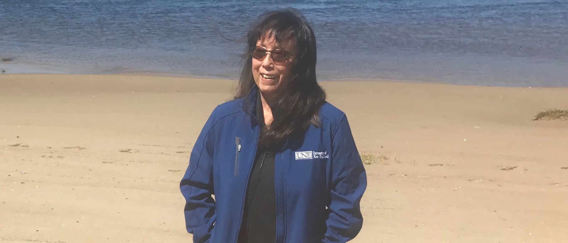 Kathryn Ono shared her knowledge of minke whales with the Portland Press Herald