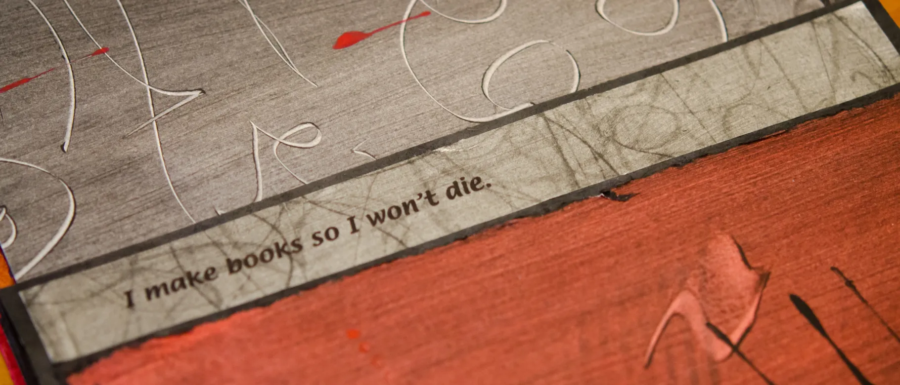 photo of Martha Hall's artist's book