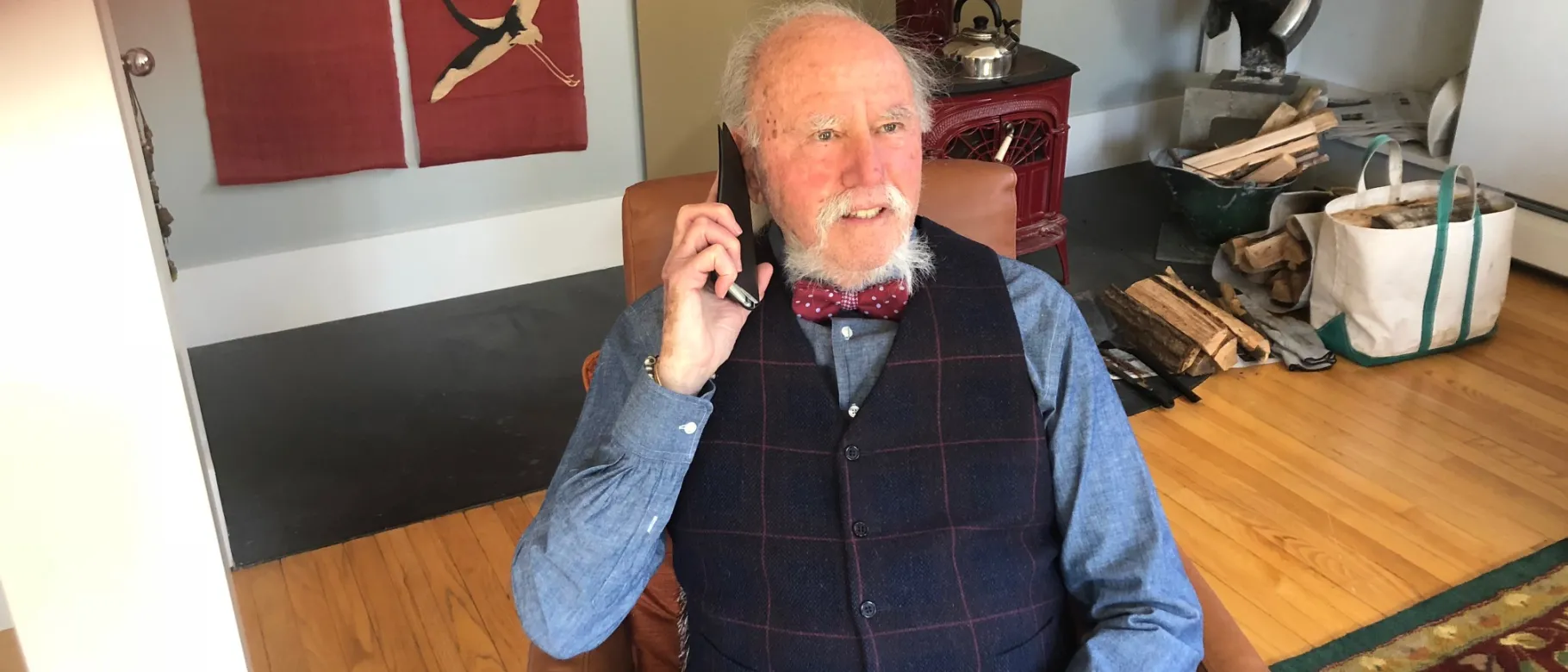 Joe Wolfberg is checking in on older adults, making sure they are doing well during the pandemic