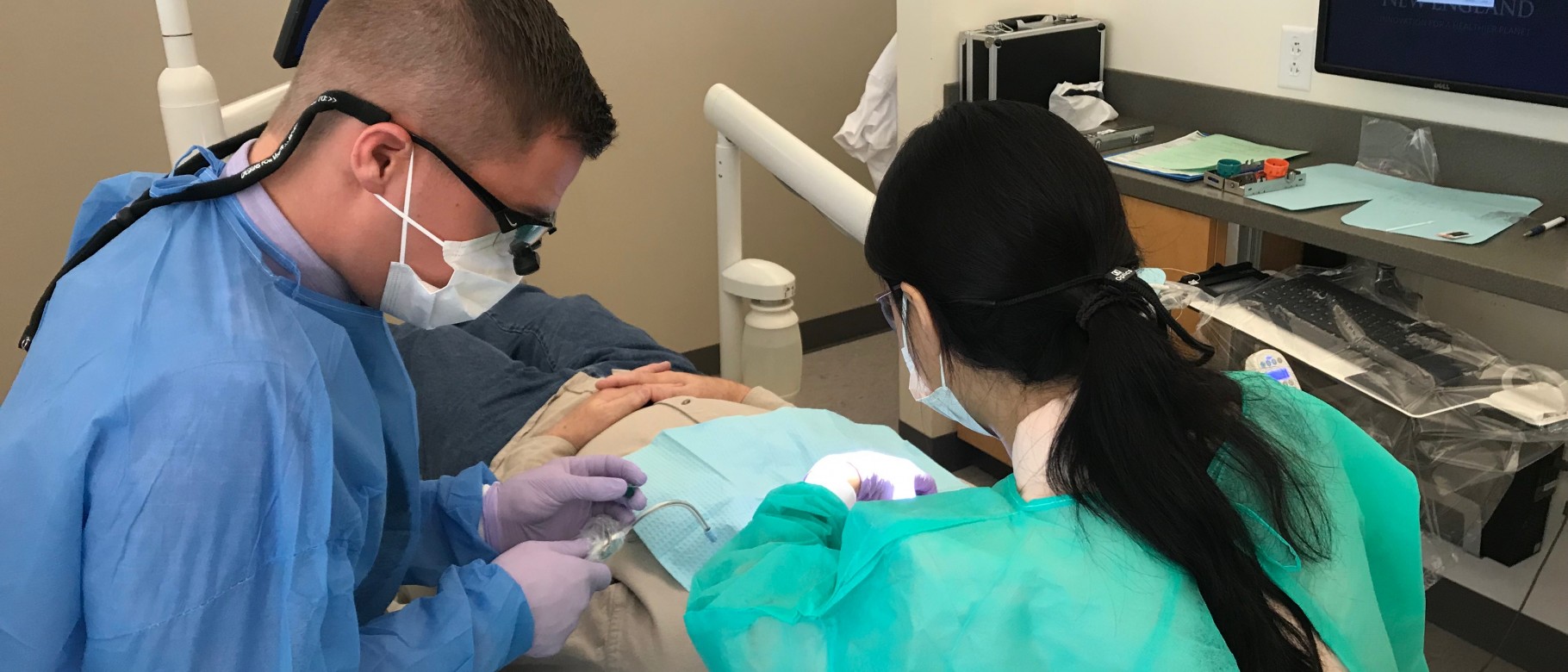 Students provided free care to more than 100 patients in the Oral Health Center
