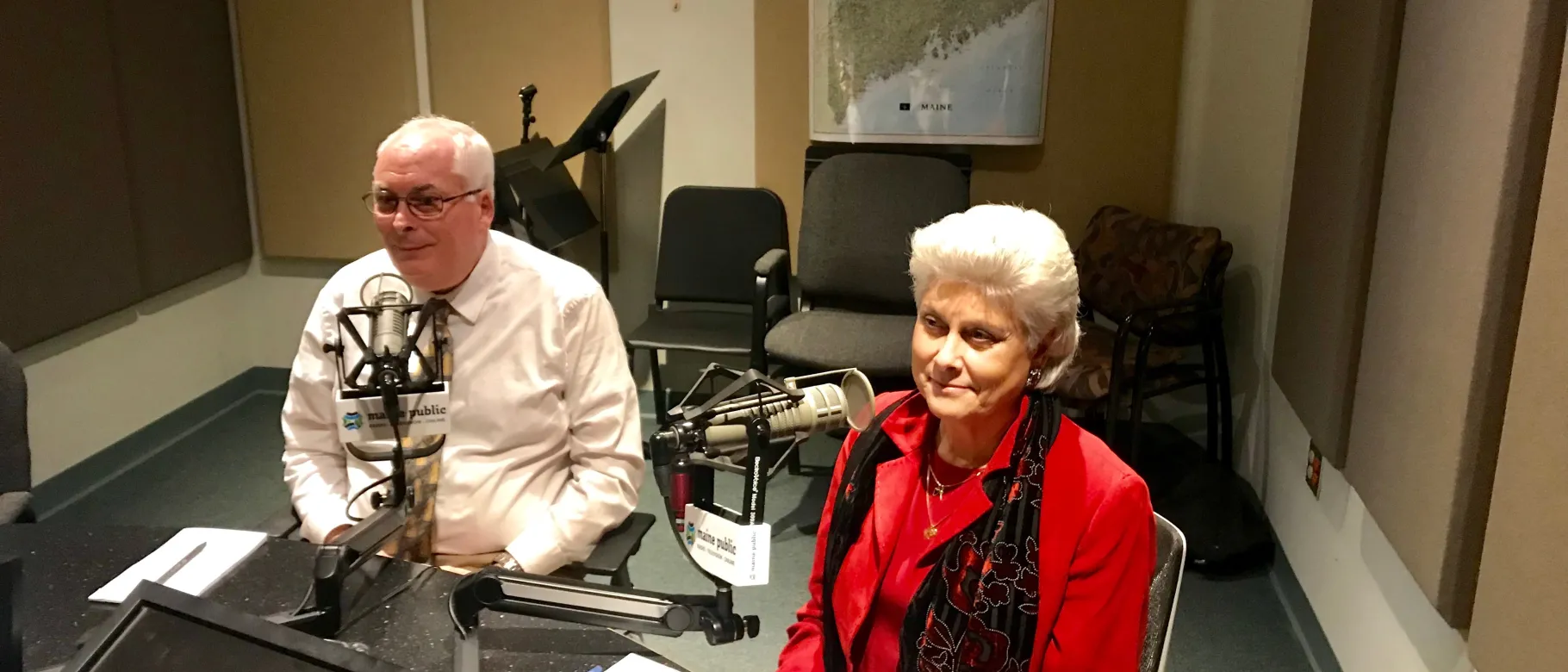 Tom Meuser and Marilyn Gugliucci were guest panelists on Maine Calling's program on centenarians