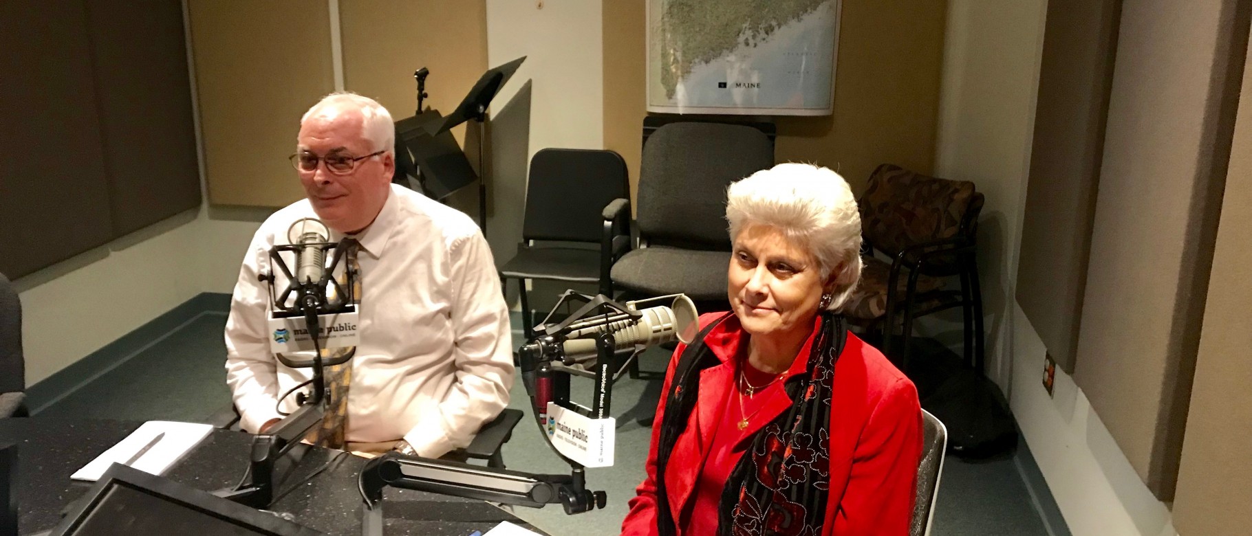 Tom Meuser and Marilyn Gugliucci were guest panelists on Maine Calling's program on centenarians