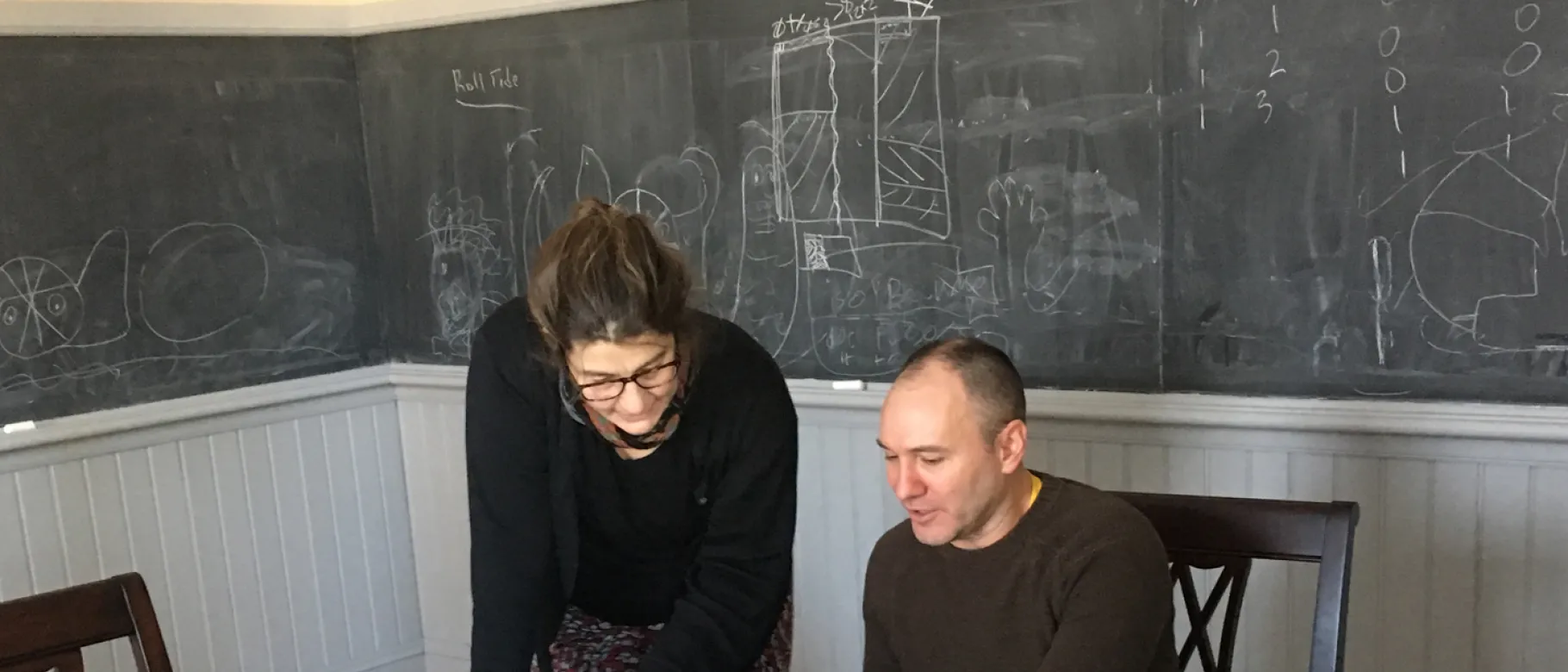 Christina Holt, M.D., neonatologist at Maine Maine Center, and James Quinlan, Ph.D.,associate professor in the Department of Mat