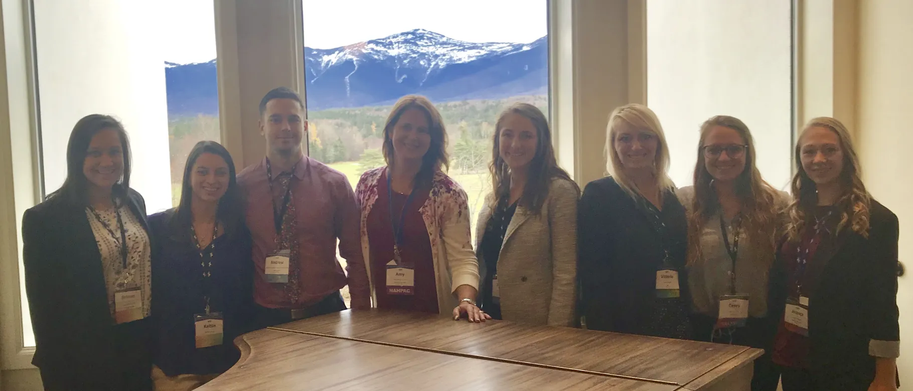 UNE Doctor of Physical Therapy students with Assistant Clinical Professor Amy Litterini