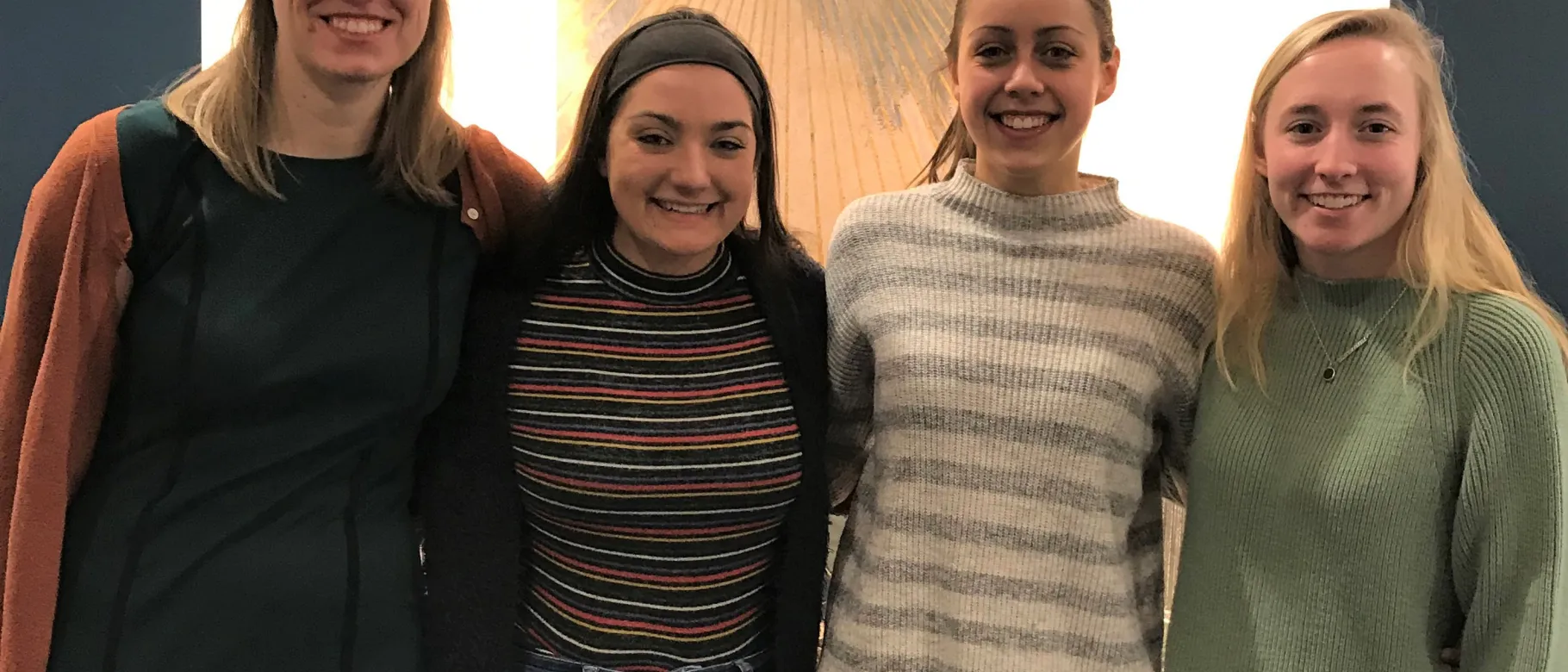 L-R: Collyn Baeder, Madeline Gendron, Emily Wasina, Haley Ruth