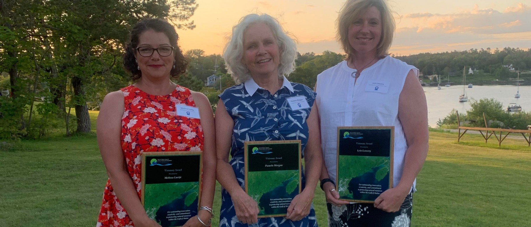 Melissa Luetje, Pam Morgan and Leia Lowery received their award during a ceremony in Nova Scotia