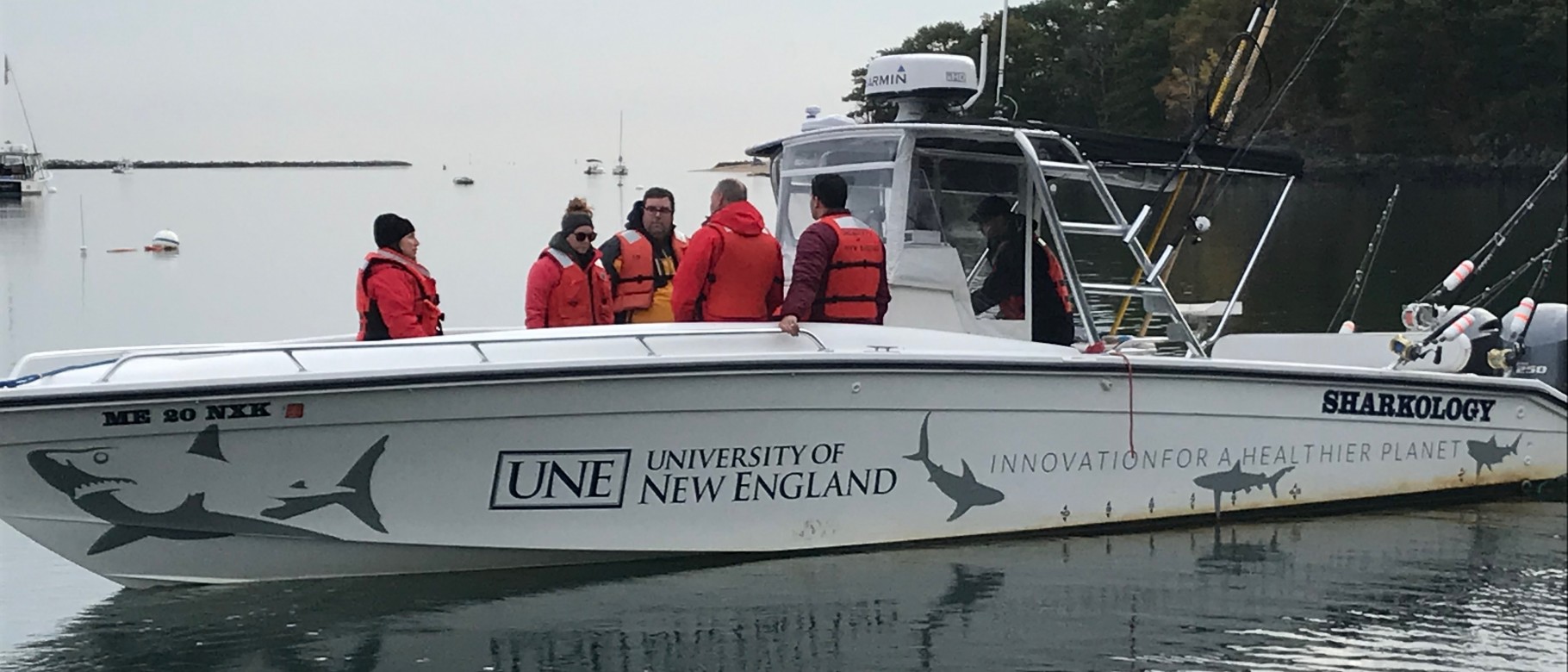 James Sulikowski and two graduate students recently took WCSH along on a shark research trip