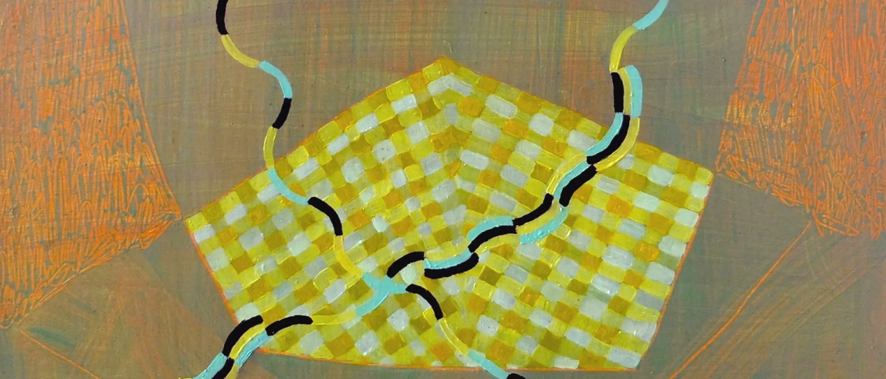 “Wavy X” (detail) by Meg Hahn