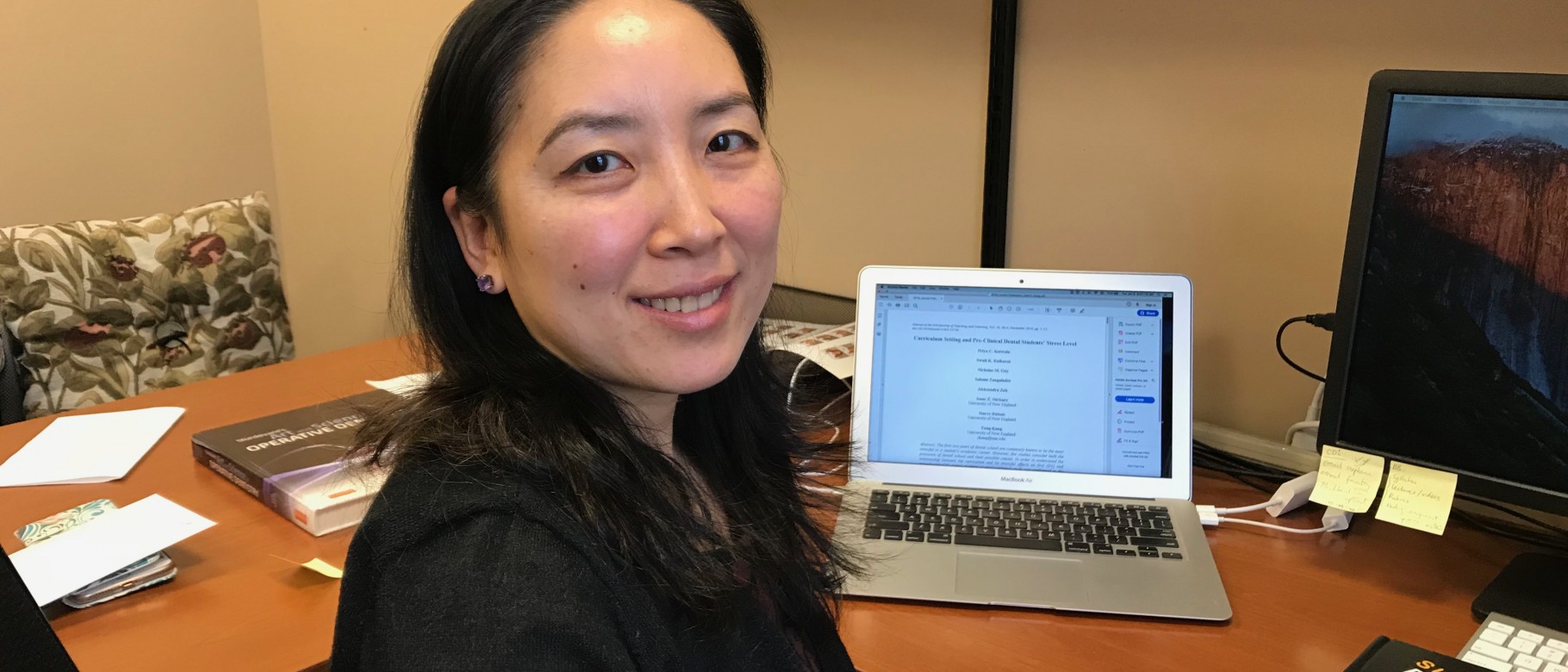 Yang Kang led an educational research project on stress among dental students