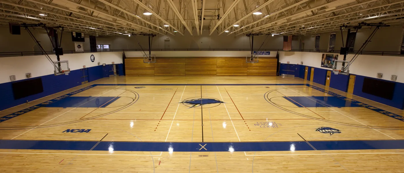 The gym at U N E's Campus Center