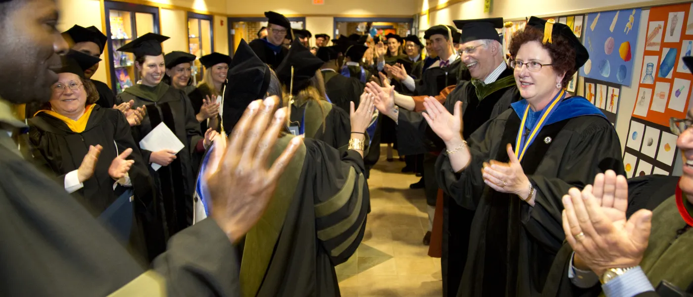U N E College of Pharmacy commencement with Dean Brazeau