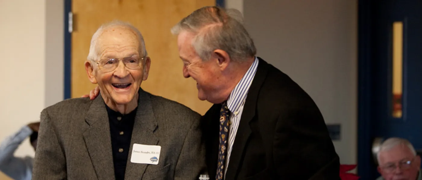 Beaudry at Gym Dedication.