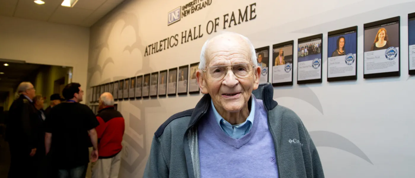 Beaudry at the Athletics Hall of Fame induction ceremony in 2005.