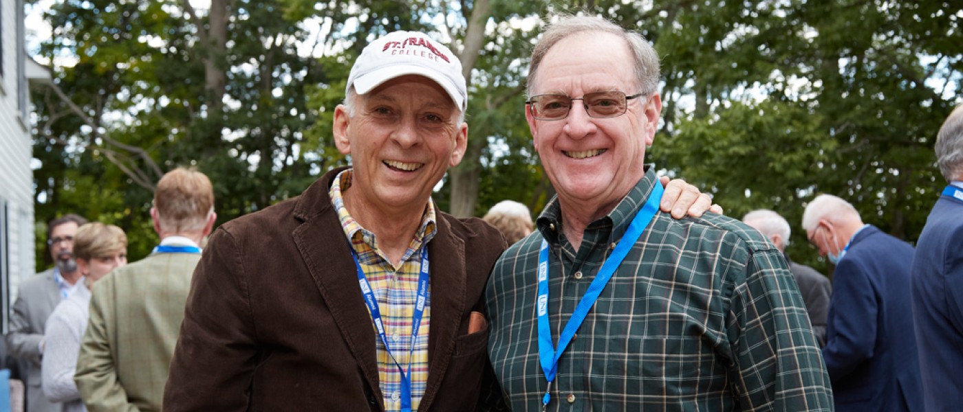 Rick Forest, '70 of the Alumni Council and Alumnus Tom Reed, '70