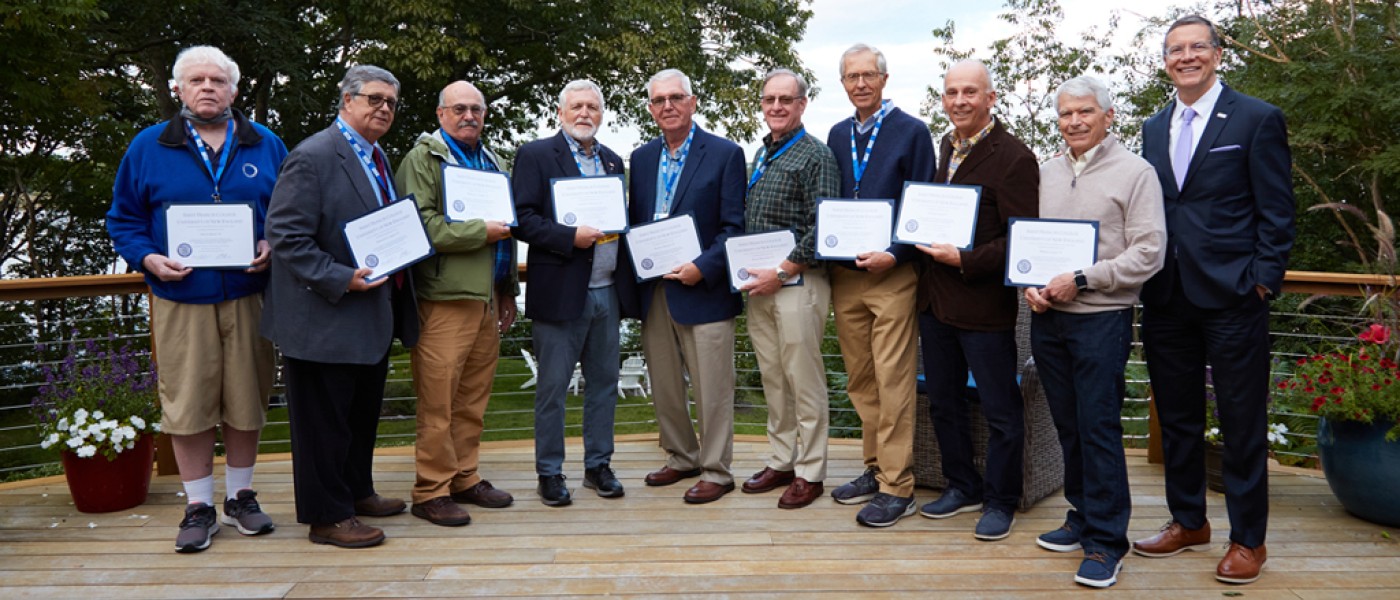 Several members of the U N E community were recognized for their significant contributions